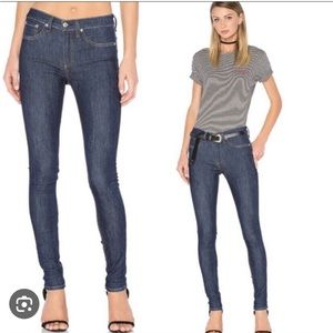 Rag & Bone 10 inch Skinny Astor Dark Wash Ankle Jeans Women's 26 W1532K122AST
